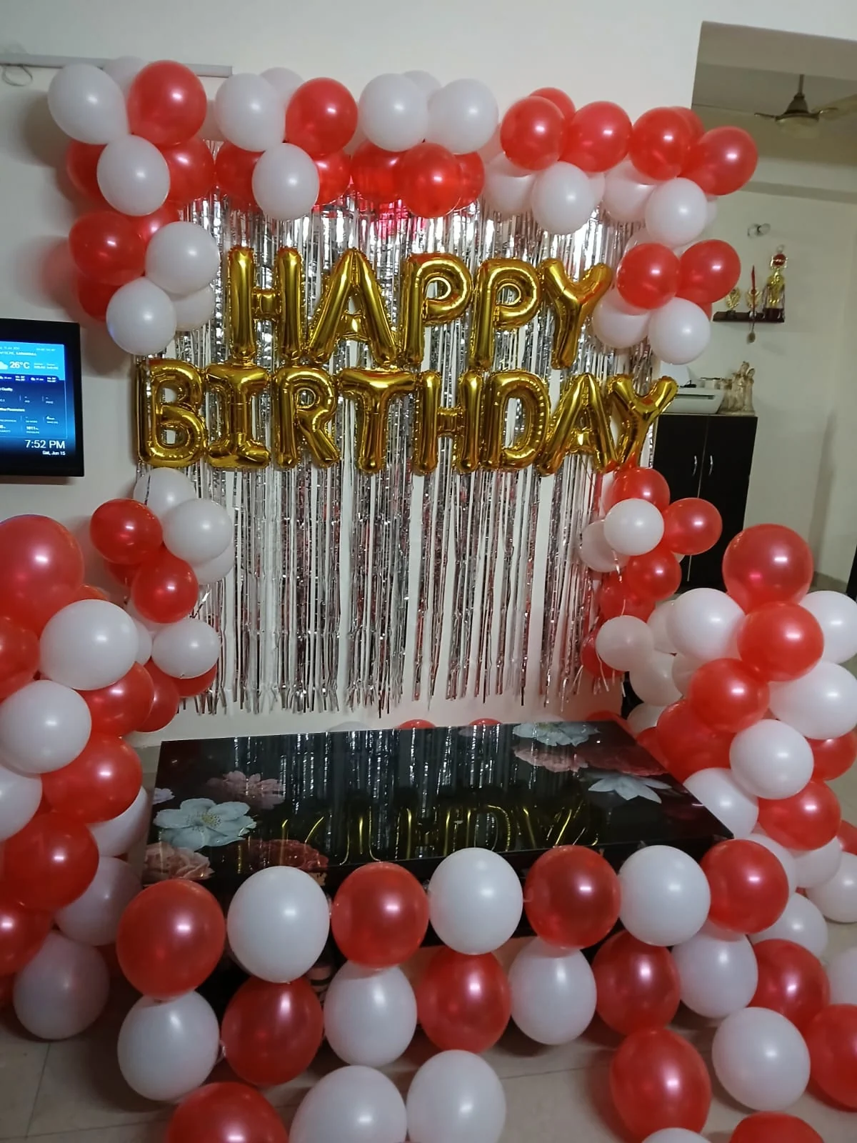 Real romantic balloon decoration by Shine Celebrations